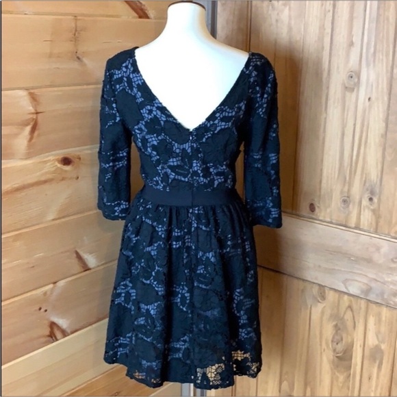 Victoria’s Secret black eyelet lace fit and flare dress Size 6 - Picture 3 of 9